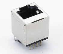 180 degree in-line network telephone interface RJ45 RJ11 all-inclusive vertical RJ45