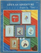 Cross stitch out of print original embroidered picture Lifes an Adventure