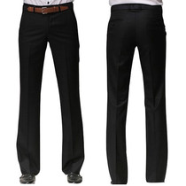 Black business casual trousers summer youth straight pants gray suit pants slim Korean trousers