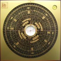 White Crane Ming exclusive new product - Golden Paint compass (base edge length 20cm disc diameter 18cm)