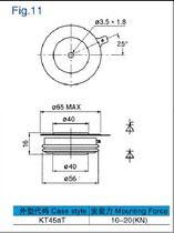 Thyristor KP500A1600V KP500A KP500A-16 thin convex