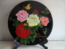 (Hong Taisheng Lacquerware)Shanxi Pingyao push light lacquer gift rich peony craft decoration Business gift
