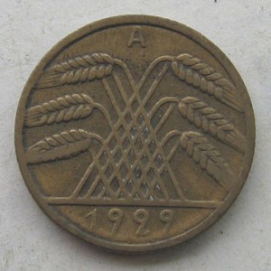 1929年德国硬币10芬尼优惠价9.80元,欧洲精心
