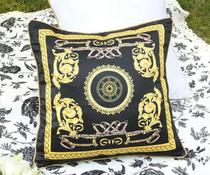 European classical style Emma wind satin sofa pillow backrest waist pillow Car cushion pillow cover 45cm