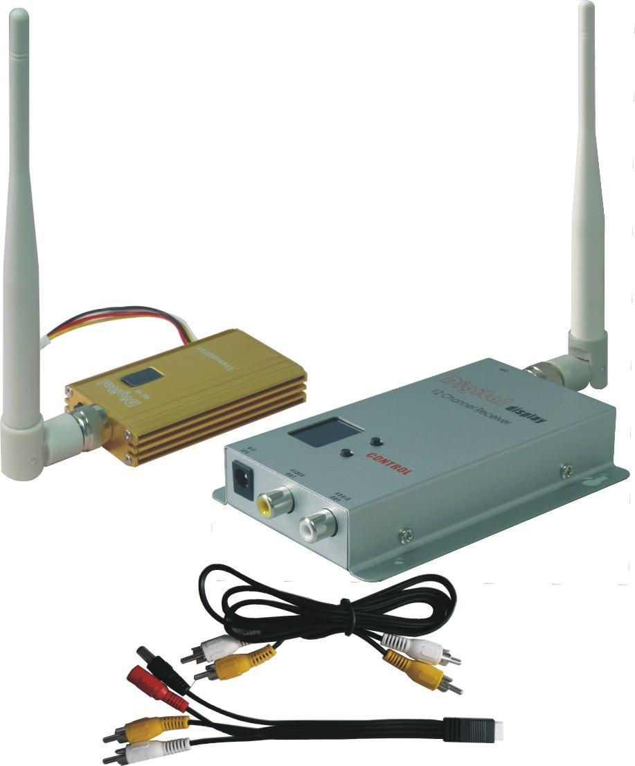 2g无线音视频发射器 接收器 fpv航拍图传发收器