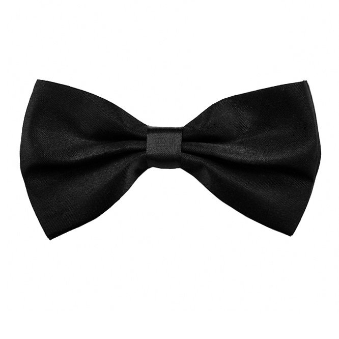 斯巴达 高品质 纯黑色涤丝领结 休闲韩版正装商务男士_7折现价19元