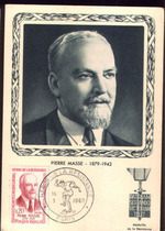 French limit Film 1960-Resistance hero Pierre Mas pokes the Iron Cross emblem