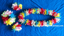 Hawaiian wreath set Hula uses mixed color bracelet neck ring four-piece set