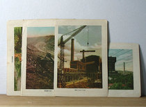 A group of 4 "Fushun posters" New Year pictures of the 50 s