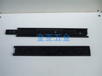 Crown Special Price Triple Drawer Track Slide Rail Track Steel Ball Slide Rail 45 Wide Black 0 9-Inch