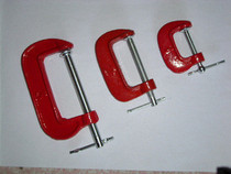 C-type clip Small Taiwan clamp clip Cast steel clip clamp three-piece set 1 inch 2 inch 3 inch