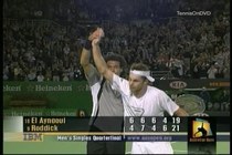Australian Open Longest Set Classic Game:2003 Quarterfinals Roddick-Arnoy Tennis Video