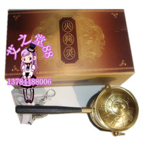 Short handle pure copper fire dragon pot fire dragon moxibustion moxibustion pot warm moxibustion device thickened pot wall gift moxa pad