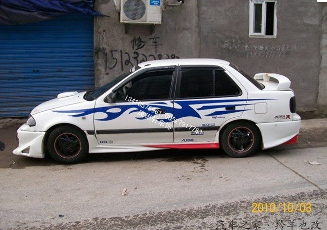 铃木羚羊拉花 羚羊贴纸 羚羊车贴羚羊全整车贴· 颜色可改 多图