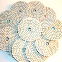 4 inch white water grinding stone polishing sheet cloud stone - marble grinding