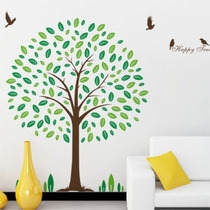 Spring is coming wall stickers kindergarten decoration stickers living room TV background wall large decoration 1 8 meters tree