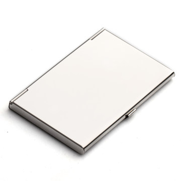 Glossy stainless steel business card box men's and women's business gifts Customized laser LOGO business card holder metal