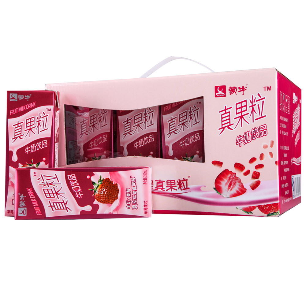 蒙牛真果粒草莓果粒250ml x12