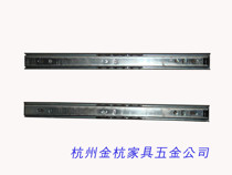 Liansheng three-section rail steel ball slide Computer table drawer slide rail track drawer guide cabinet wardrobe length 30 cm