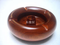 Vietnam Saigon Saigon Red Flowers Pear Wood Made Ashtrays Red Wood Handicraft