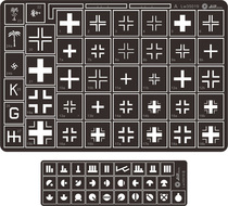 AM-WORKS LW35019 1 35 German Iron Cross and kursk battle signs building spray version