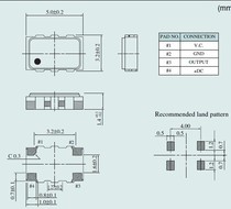 VC-TCXO press control 12 8MHZ NT5032SC 3V plusmn 2 5PPM