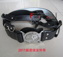 New security leather outer belt duty belt slant back armed belt ceremonial personnel honor Belt