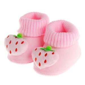 优咪优咪0-1-2岁 宝宝学步鞋 草莓步前鞋 保暖