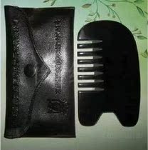 Thickened Holographic Horn Scraping Comb Natural Black Buffalo Horn Scraping Plate Head Meridians Comb Massage Comb