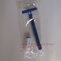 Guest House Hotel Disposable Razors Shaving Cream Baths Supplies Shave Knives Set for Wholesale Easy Packaging