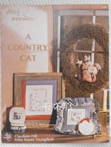 Cross stitch out of print original embroidery a country cat