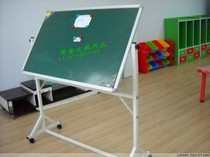 Yucai brand teaching blackboard double-sided magnetic blackboard green board whiteboard 75*120 with shelf metal writing board