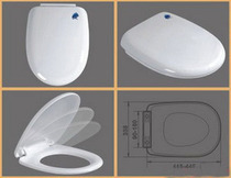 Toilet Cover Toilet Cover Buffer Slow type (round sitting poop cover)