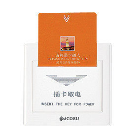 mcosu美加顺m7美意系列开关插座/电磁式节能匙牌开关/酒店/旅业_7折