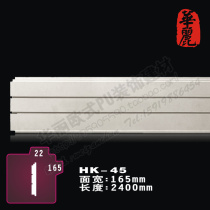 PU Line Plate Eu Type Pu Decoration Building Material Glossy Waist Foundation Door Cover Line _ Vegetarian Side Flat Wire Plate _HK-45