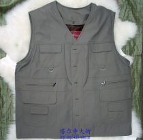 Wool leather mens waistcoat vest live surface easy to remove and wash hair length 7-9 cm