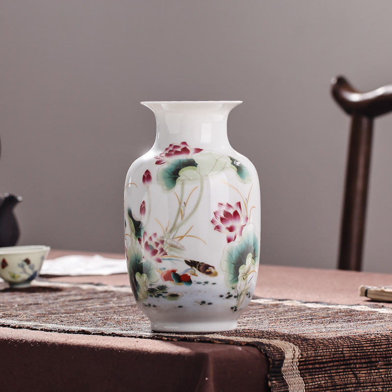 Jingdezhen ceramic floret bottle home decoration furnishing articles wedding flower arranging porcelain vase decoration decoration package mail mesa