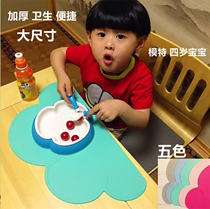 Food grade silicone gel Childrens dining mat Nordic cloud Dove infant meals Zero food Dining Mat Elementary School Kids Lunch Portable Dining Mat