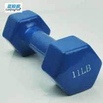 Blue Whale eyes hexagonal dumbbells Soak Dumbbells Zheng Dooyan Slim arm muscle 11LB 11 lbs hand bell