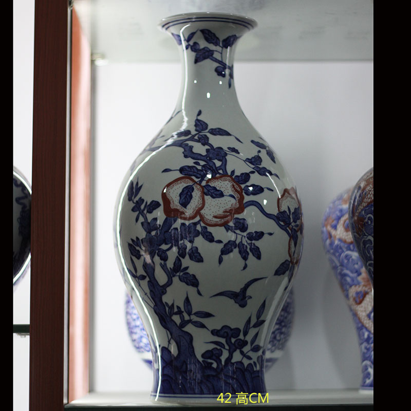 Jingdezhen hand made xiantao olive bottles of olive bottle furnishing articles furnishing articles, vases, antique porcelain porcelain art