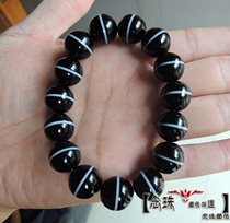 Old PHARMACIST FIRST-LINE authentic TIBETAN PHARMACIST AGATE HAND STRING BUDDHA BEADS ROSARY MEN AND WOMEN HAND STRING 14MM HIGH THROWING HAND STRING