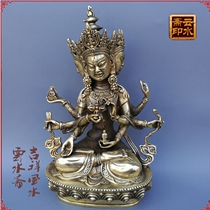Mizong Tibetan Buddhism revered Buddhas mother on three sides Eight-arm Nepalese Buddhist statue Tibetan Buddha