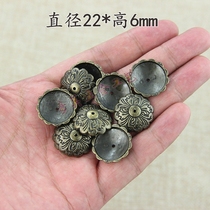 10 pieces of flower noodles foam nail chip wooden box decorative patch classical furniture decoration round piece gift box bubble nail gasket