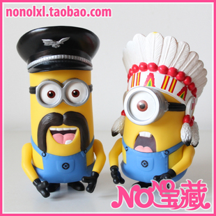 正版卑鄙的我2神偷奶爸小黄人黄豆豆电影公仔玩具手办警察生番款