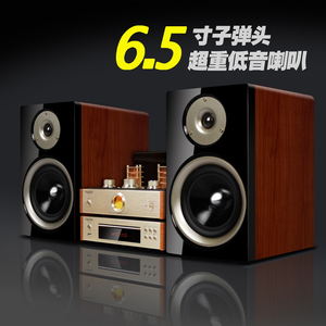 Fgoola SD-313胆机HIFI套装蓝牙迷你DVD组合音响CD机台式发烧音箱