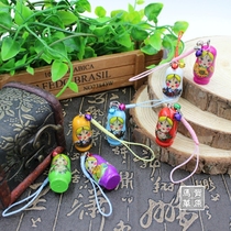 Matryoshka mobile phone rope small pendant