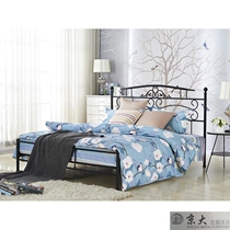 Jingda exported to North America Simple modern American European environmental protection formaldehyde-free double wrought iron bed 1 5m1 8m