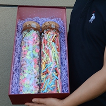 A paper cranes of bottle glass bottle cork wishing bottle bottle Tanabata Valentines Day gift box lucky star ping