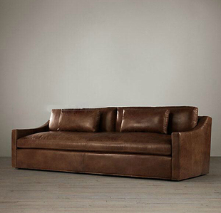 尚图家居 单双三人pu皮艺沙发 美式复古 乡村小户型客厅组合新品