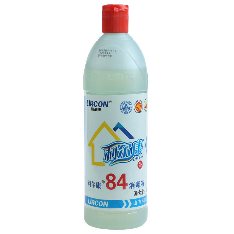 利尔康 84消毒液 500ml 84消毒水漂白剂 洁厕 漂白杀菌消毒剂